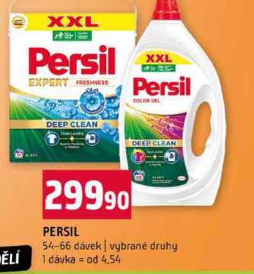 PERSIL 54-66 dávek vybrané druhy Terno