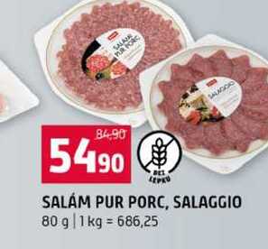 SALÁM PUR PORC, SALAGGIO 80 g