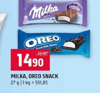 MILKA, OREO SNACK 27 g