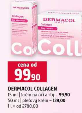 DERMACOL COLLAGEN 15 ml krém na oči a rty 50 ml pleťový krém Terno
