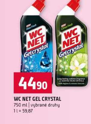 WC NET GEL CRYSTAL 750 ml vybrané druhy Terno