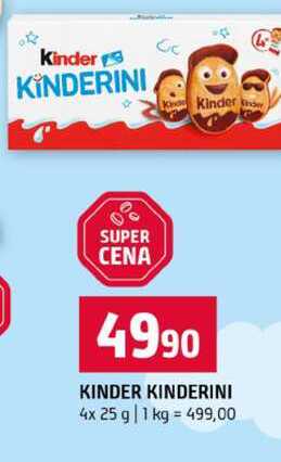 KINDER KINDERINI 4x 25 g