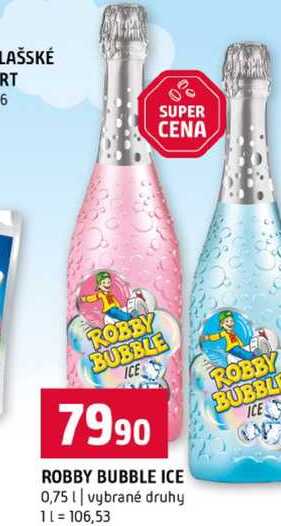 ROBBY BUBBLE ICE 0,75l vybrané druhy