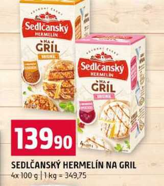 SEDLČANSKÝ HERMELÍN NA GRIL 4x 100 g 