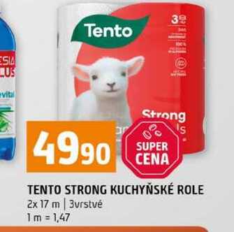 TENTO STRONG KUCHYŇSKÉ ROLE 2x 17 m 3vrstvé Terno