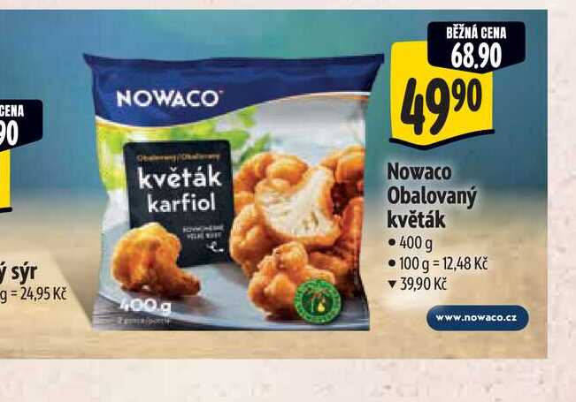 Nowaco Obalovaný květák 400 g
