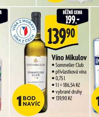   Víno Mikulov Sommelier Club  0,75 l