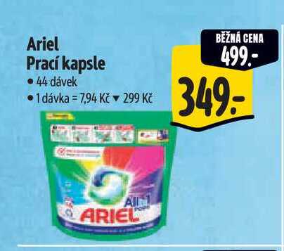 Ariel Prací kapsle 44 dávek Albert