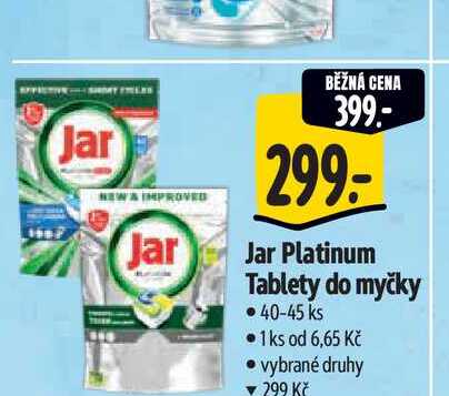 Jar Platinum Tablety do myčky 40-45 ks Albert