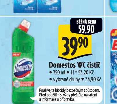Domestos WC čistič  750 ml Albert