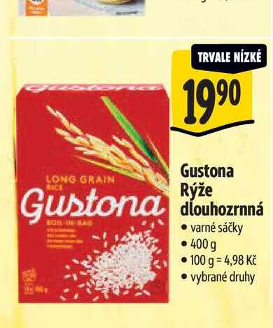 Gustona rýže dlouhozrnná 400 g