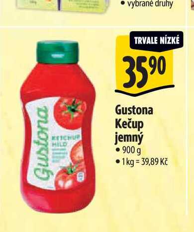 Gustona Kečup jemný 900 g