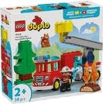 HASIČSKÉ AUTO S HADICÍ A HASIČEM LEGO DUPLO Bambule
