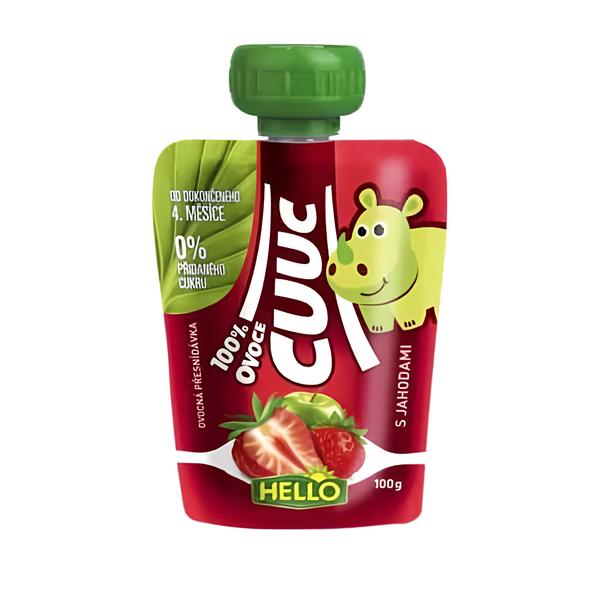 Hello Cuuc 100% ovocná kapsička s jahodami Košík.cz
