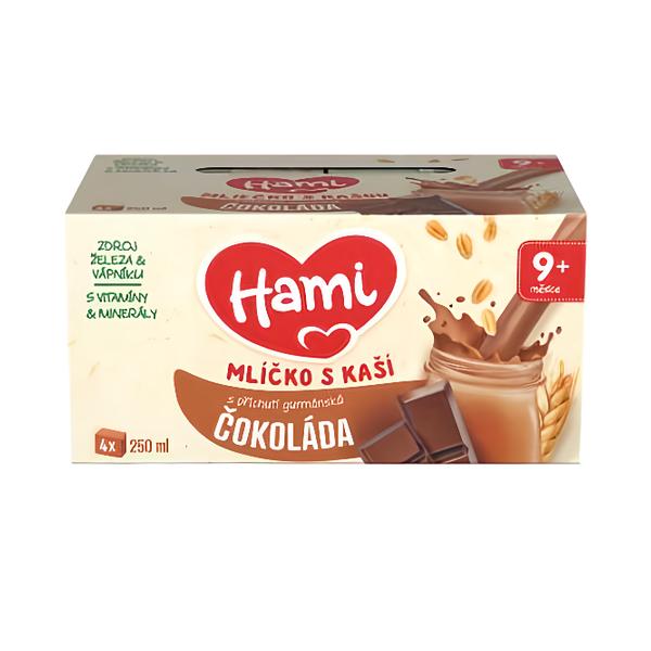 Hami Mlíčko s kaší gurmánská čokoláda 4x250ml Košík.cz