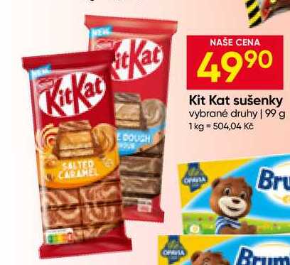Kit Kat sušenky vybrané druhy 99 g