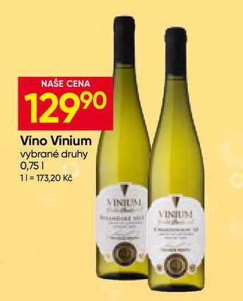 Vino Vinium vybrané druhy 0,75l