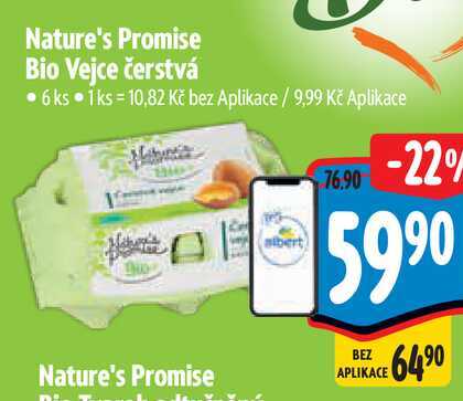 Nature's Promise Bio Vejce čerstvá 6 ks