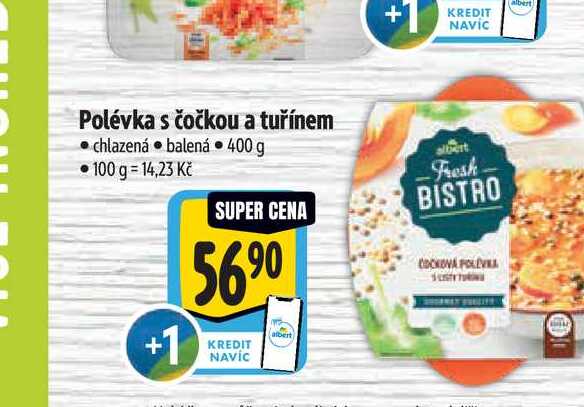   Polévka s čočkou a tuřínem  400 g