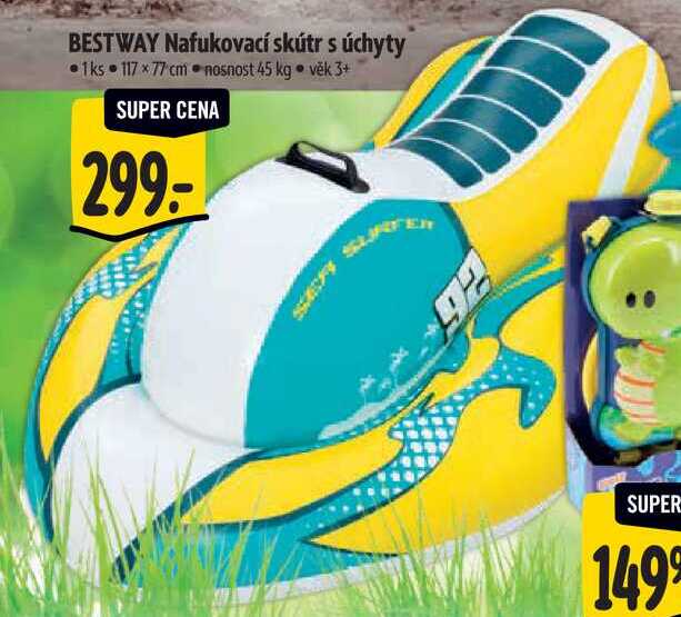 BESTWAY Nafukovací skútr s úchyty