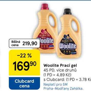 Woolite Prací gel, 45 PD, více druhů