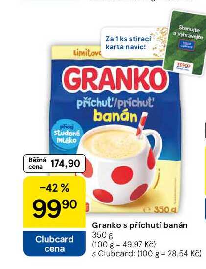 Granko s příchutí banán, 350 g