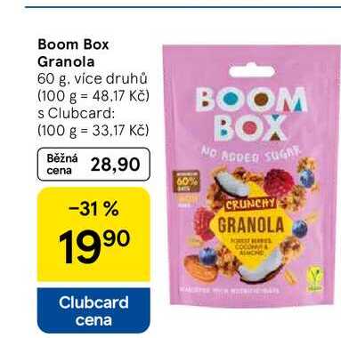 Boom Box Granola, 60 g. více druhů