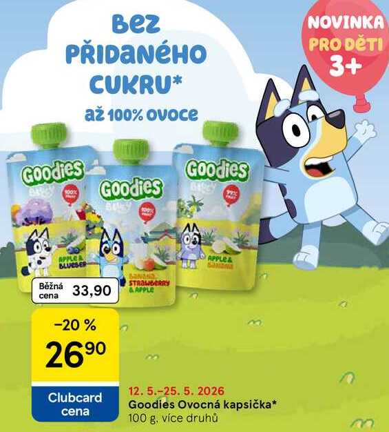 Goodies Ovocná kapsička, 100 g Tesco