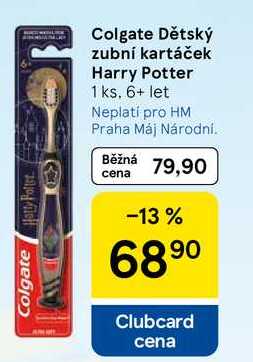 Colgate Hatty Foter Colgate Dětský zubní kartáček Harry Potter, 1 ks Tesco