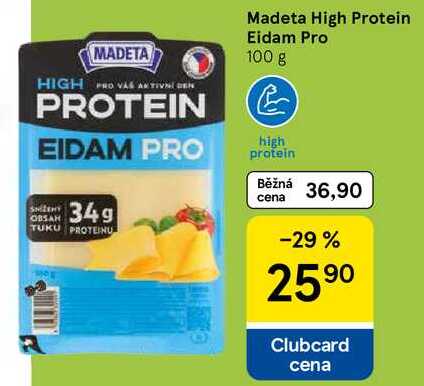 Madeta High Protein Eidam Pro, 100 g