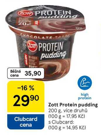 Zott Protein pudding, 200 g, více druhů  