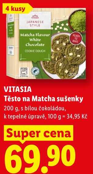 VITASIA Těsto na Matcha sušenky, 200 g