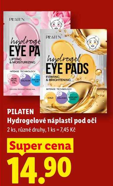PILATEN Hydrogelové náplasti pod oči, 2 ks Lidl
