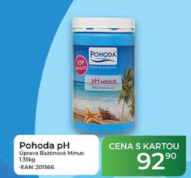 Pohoda pH Úprava Bazénová Minus 1,35kg Tamda Foods