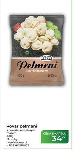 Povar pelmeni s hovězím a vepřovým masem 400g
