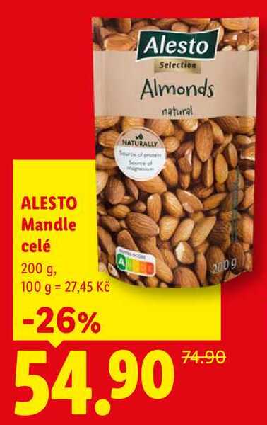 ALESTO Mandle celé, 200 g