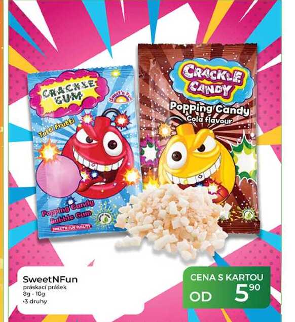 SweetNFun práskací prášek 8g-10g