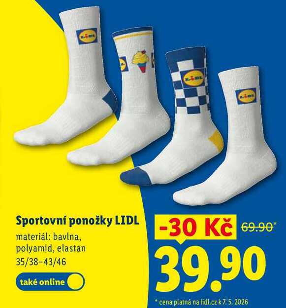 Sportovní ponožky LIDL
