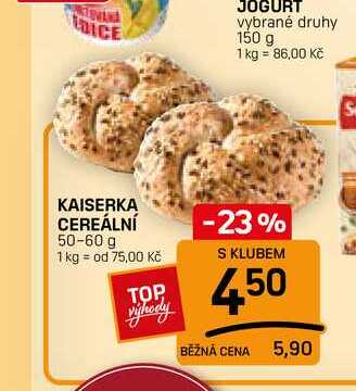 KAISERKA CEREÁLNÍ 50-60 g 