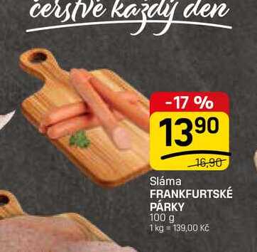 FRANKFURTSKÉ PÁRKY 100 g