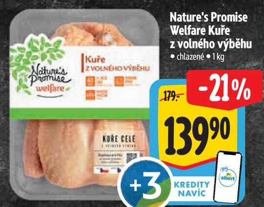 Nature's Promise Welfare Kuře z volného výběhu, 1kg 