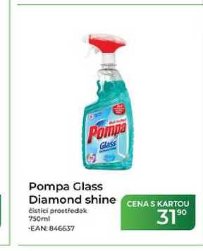Pompa Glass Glass Diamond shine čisticí prostředek 750ml Tamda Foods