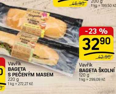 BAGETA ŠKOLNÍ 120 g