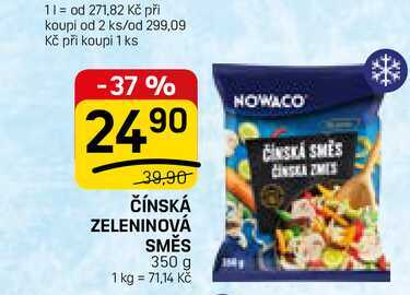 ČÍNSKÁ ZELENINOVÁ SMĚS 350 g