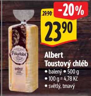 Albert Toustový chléb, 500 g