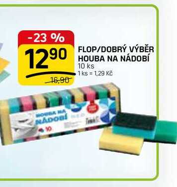 FLOP/DOBRÝ VÝBĚR HOUBA NA NÁDOBÍ 10 ks FLOP TOP