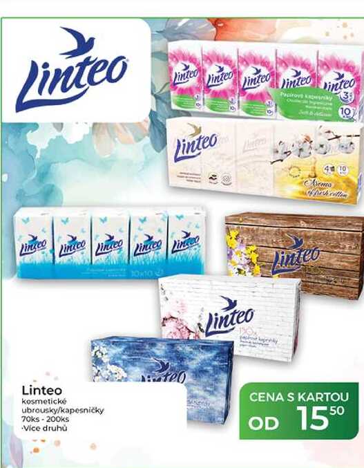 Linteo kosmetické ubrousky/kapesníčky 70ks - 200ks Tamda Foods