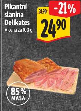 Pikantní slanina Delikates, 100 g  