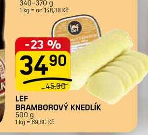 LEF BRAMBOROVÝ KNEDLÍK 500 g