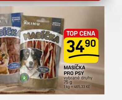 MASÍČKA PRO PSY vybrané druhy 75 g